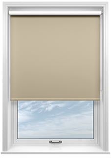 Verona (Blackout), Country Cream - Motorised Roller Blind